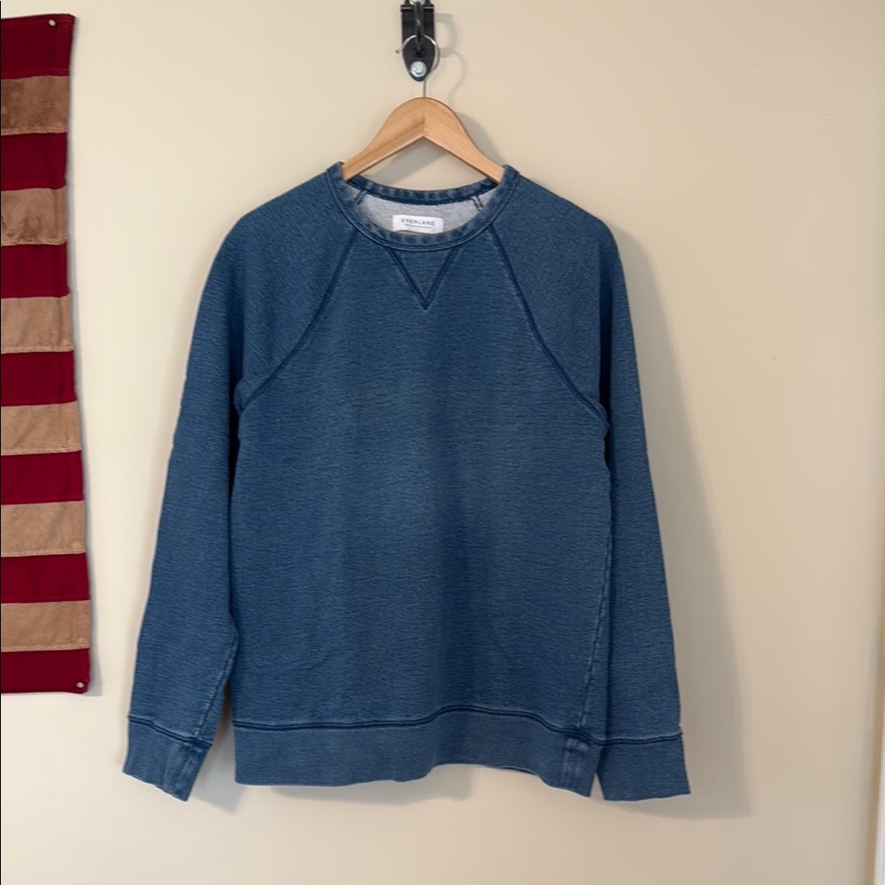 Everlan Men's Blue Crewneck Sweater